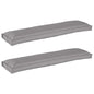 Juego de Cojines para Palets 2 pcs Antracita 150 x 40 x 8 cm