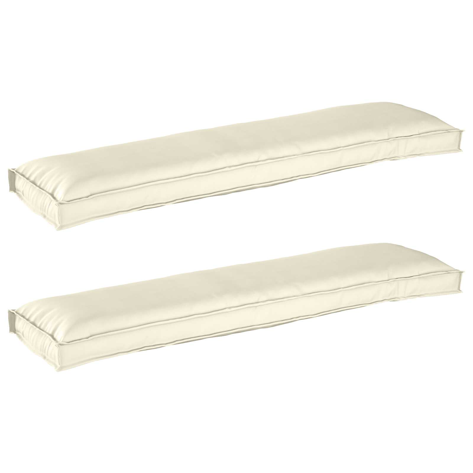 2-Piece Anthracite Pallet Cushion Set 150 x 40 x 8 cm