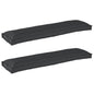 Juego de Cojines para Palets 2 pcs Antracita 150 x 40 x 8 cm