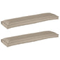 Juego de Cojines para Palets 2 pcs Antracita 150 x 40 x 8 cm