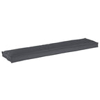 Juego de Cojines para Palets 2 pcs Antracita 180 x 40 x 8 cm