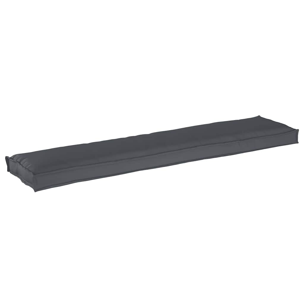 Juego de Cojines para Palets 2 pcs Antracita 180 x 40 x 8 cm
