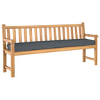 Juego de Cojines para Palets 2 pcs Antracita 180 x 40 x 8 cm