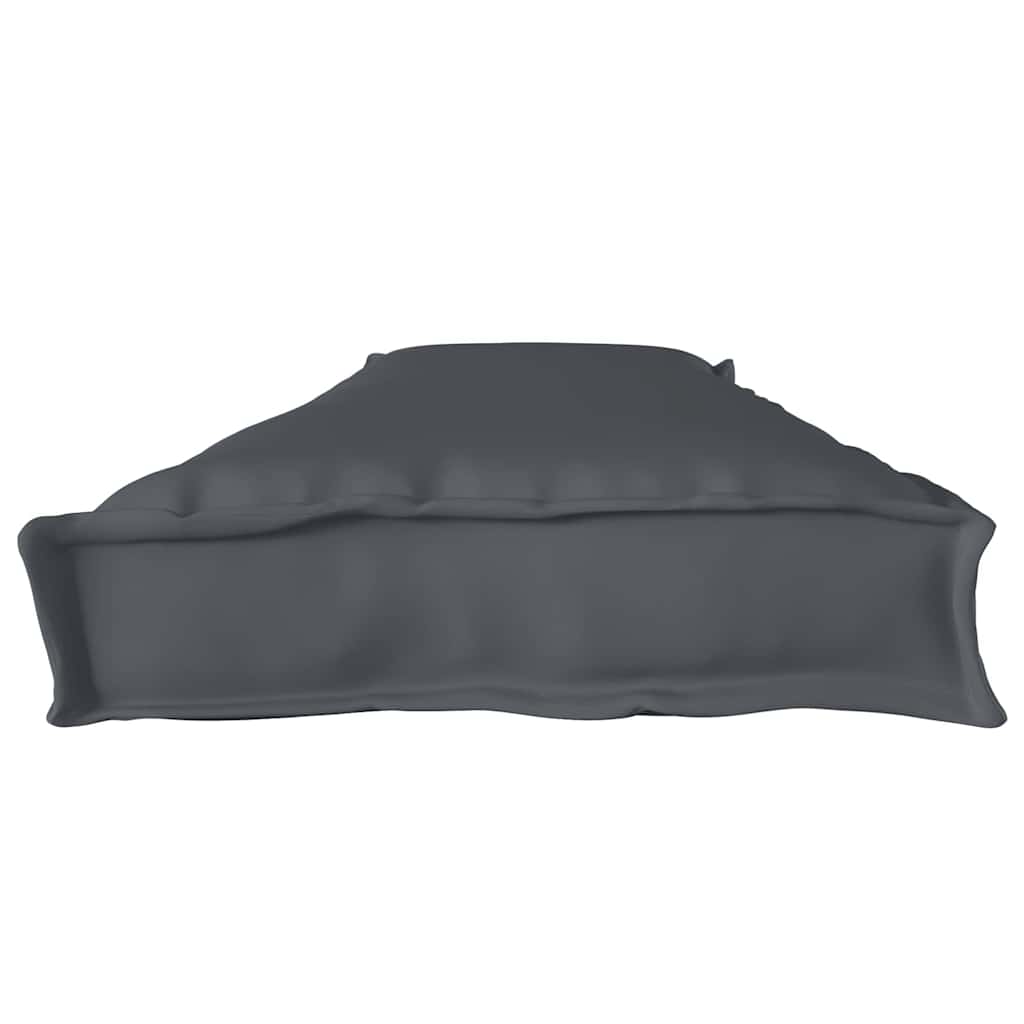Juego de Cojines para Palets 2 pcs Antracita 180 x 40 x 8 cm