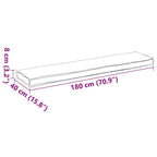 Juego de Cojines para Palets 2 pcs Antracita 180 x 40 x 8 cm