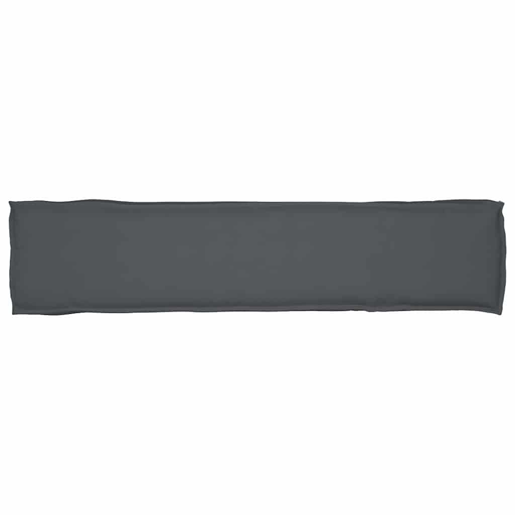 Juego de Cojines para Palets 2 pcs Antracita 180 x 40 x 8 cm