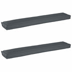 Juego de Cojines para Palets 2 pcs Antracita 200 x 40 x 8 cm
