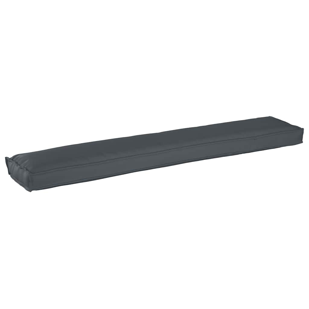 Juego de Cojines para Palets 2 pcs Antracita 200 x 40 x 8 cm