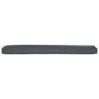 Juego de Cojines para Palets 2 pcs Antracita 200 x 40 x 8 cm