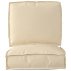 Juego de Cojines para Palets 2 pcs Beige Tela Oxford