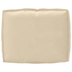 Juego de Cojines para Palets 2 pcs Beige Tela Oxford