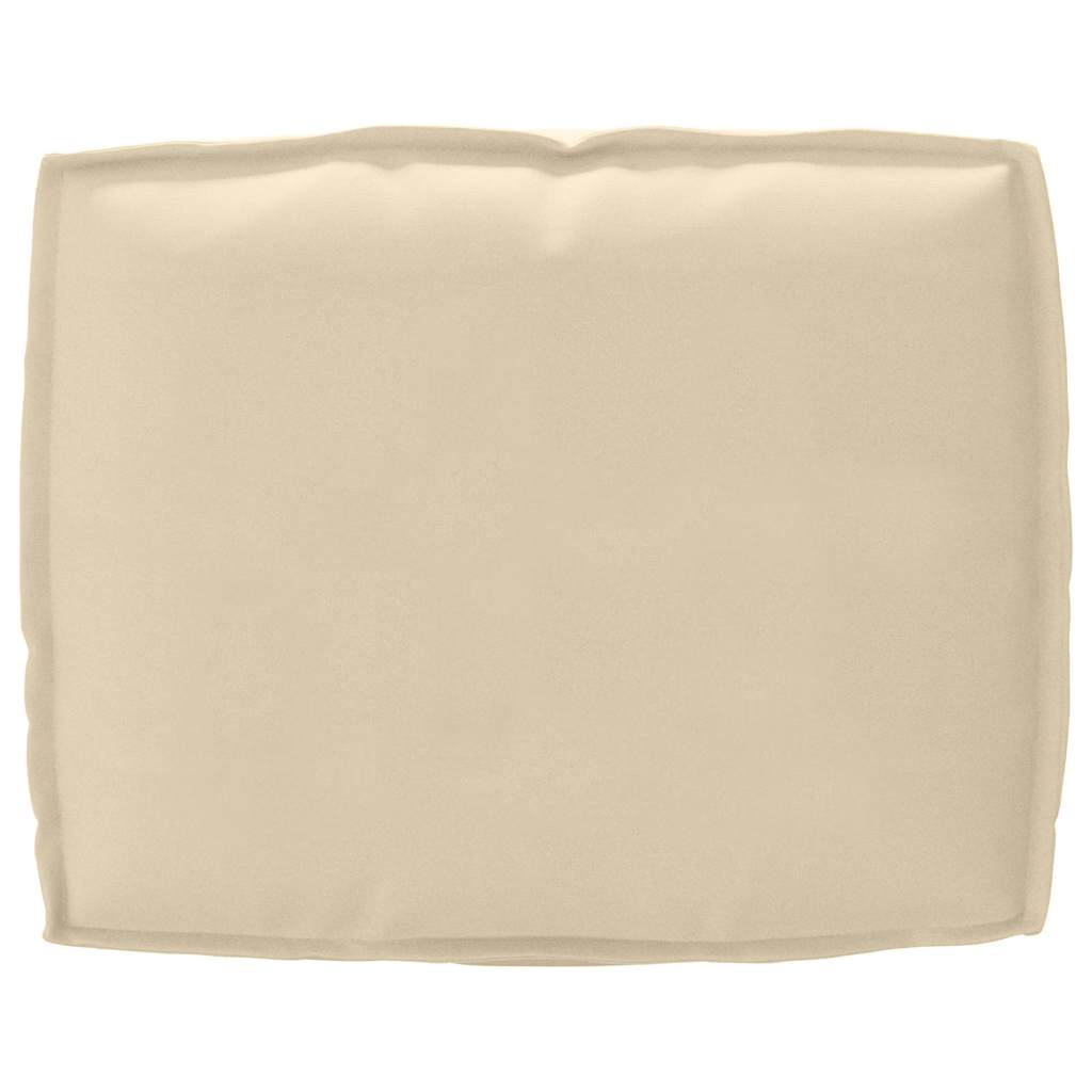 Juego de Cojines para Palets 2 pcs Beige Tela Oxford