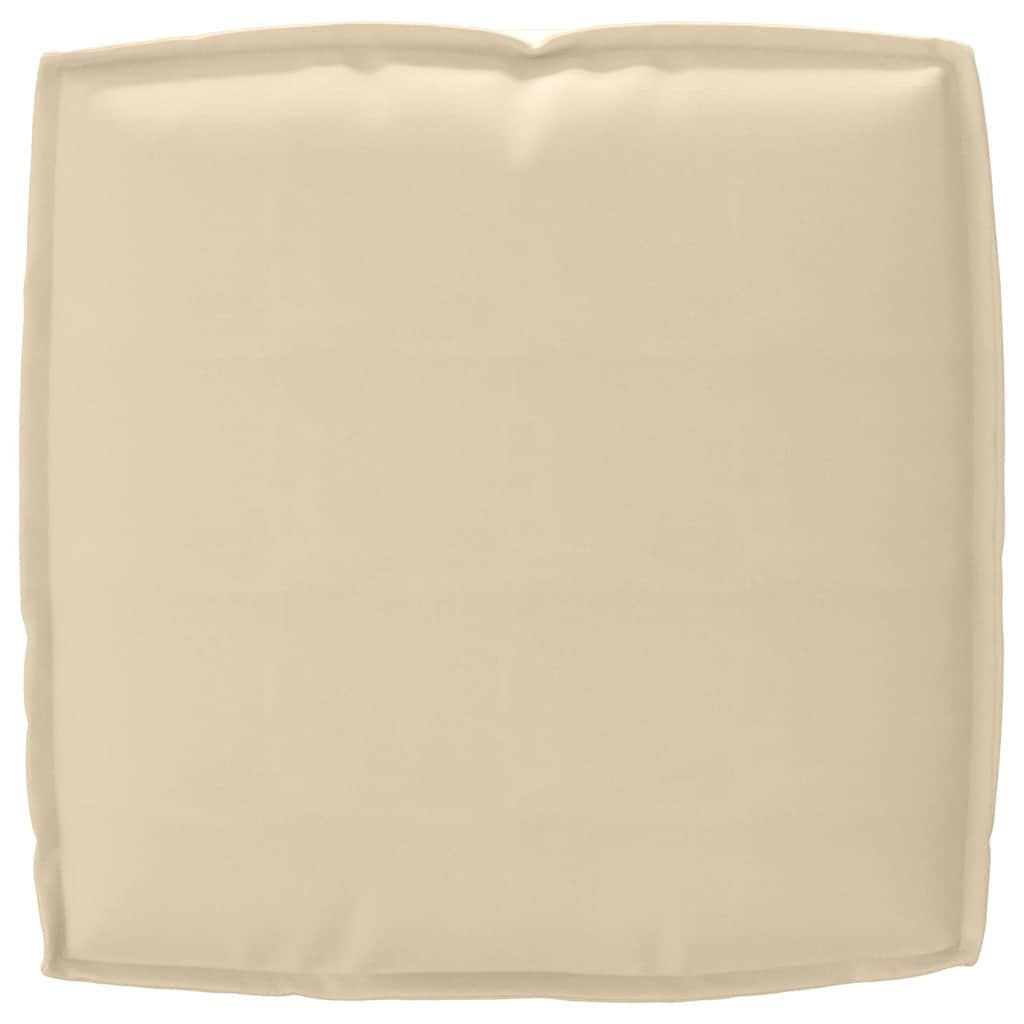 Juego de Cojines para Palets 2 pcs Beige Tela Oxford
