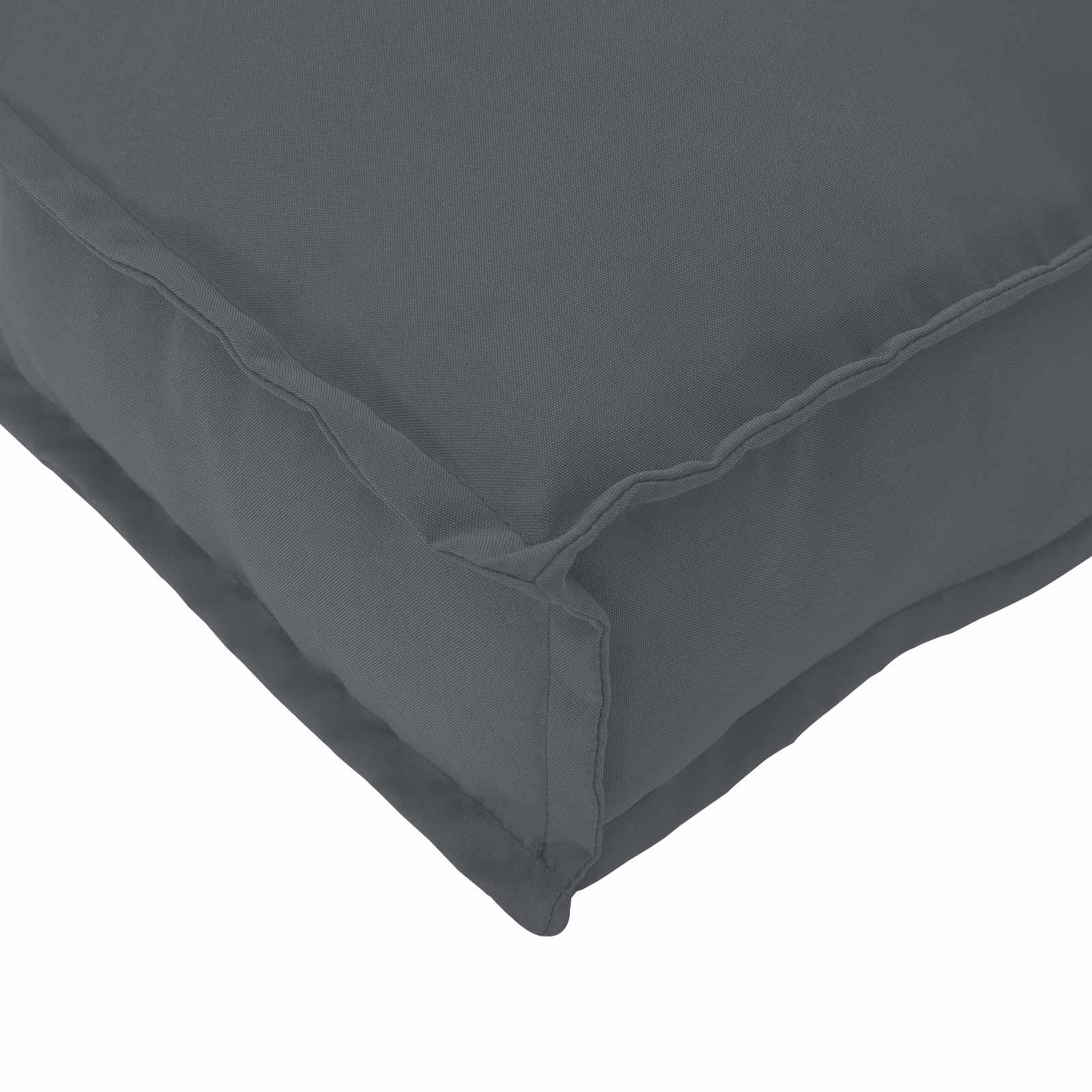 Juego de Cojines para Palets 2 pcs Antracita Tela Oxford