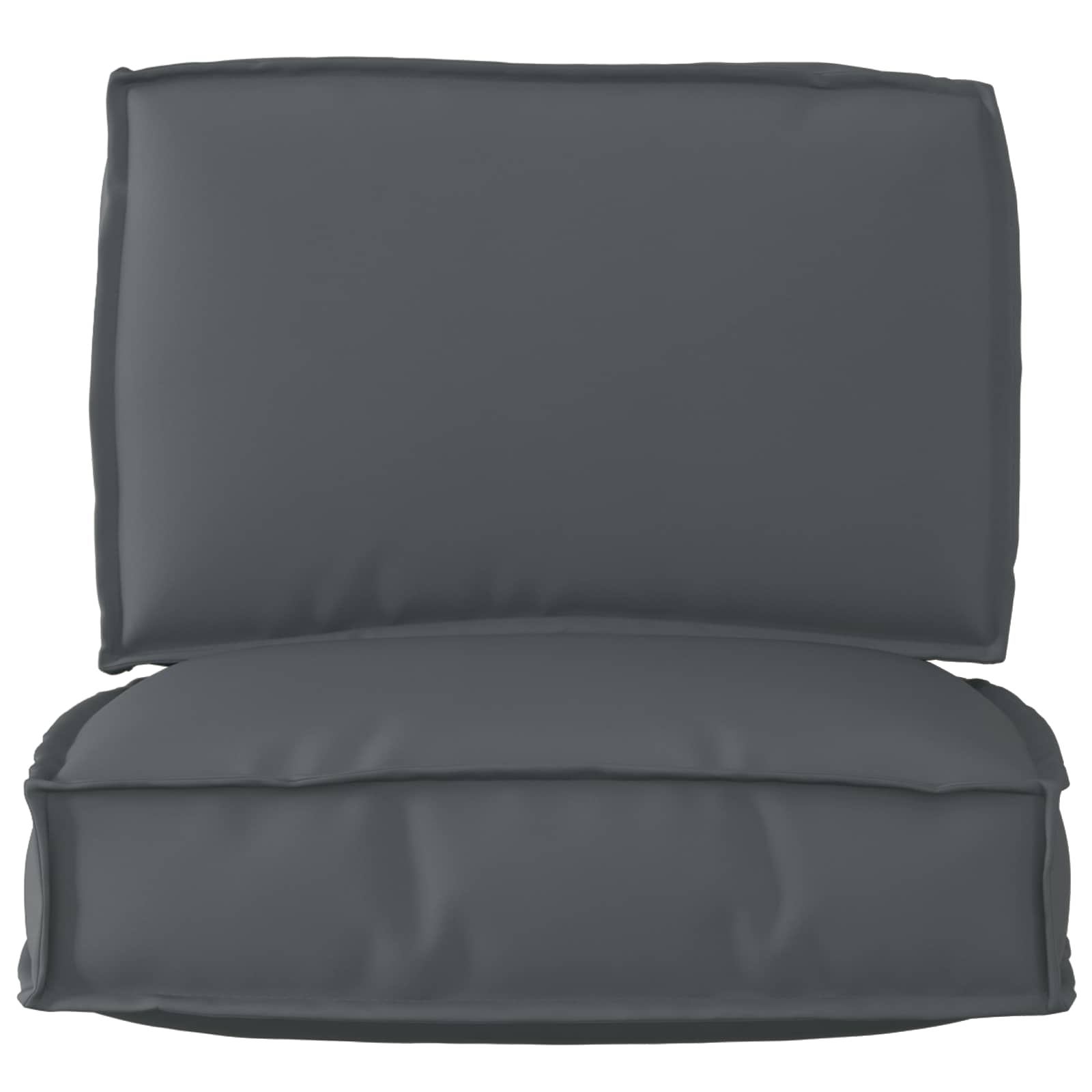 Juego de Cojines para Palets 2 pcs Antracita Tela Oxford