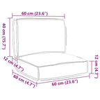 Juego de Cojines para Palets 2 pcs Antracita Tela Oxford