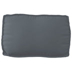 Juego de Cojines para Palets 2 pcs Antracita Tela Oxford
