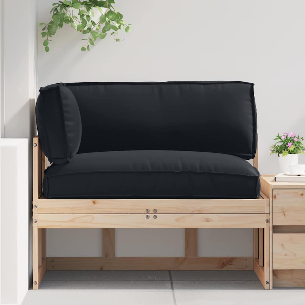 3-Piece Oxford Cloth Pallet Cushion Set Anthracite