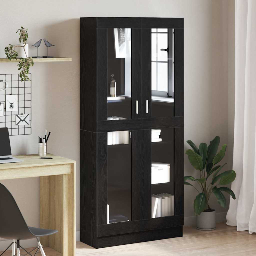 Librería Roble Negro 82,5 x 30,5 x 150 cm Madera de ingeniería