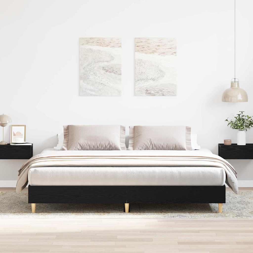 Estructura de cama 137 x 190 cm Madera de ingeniería