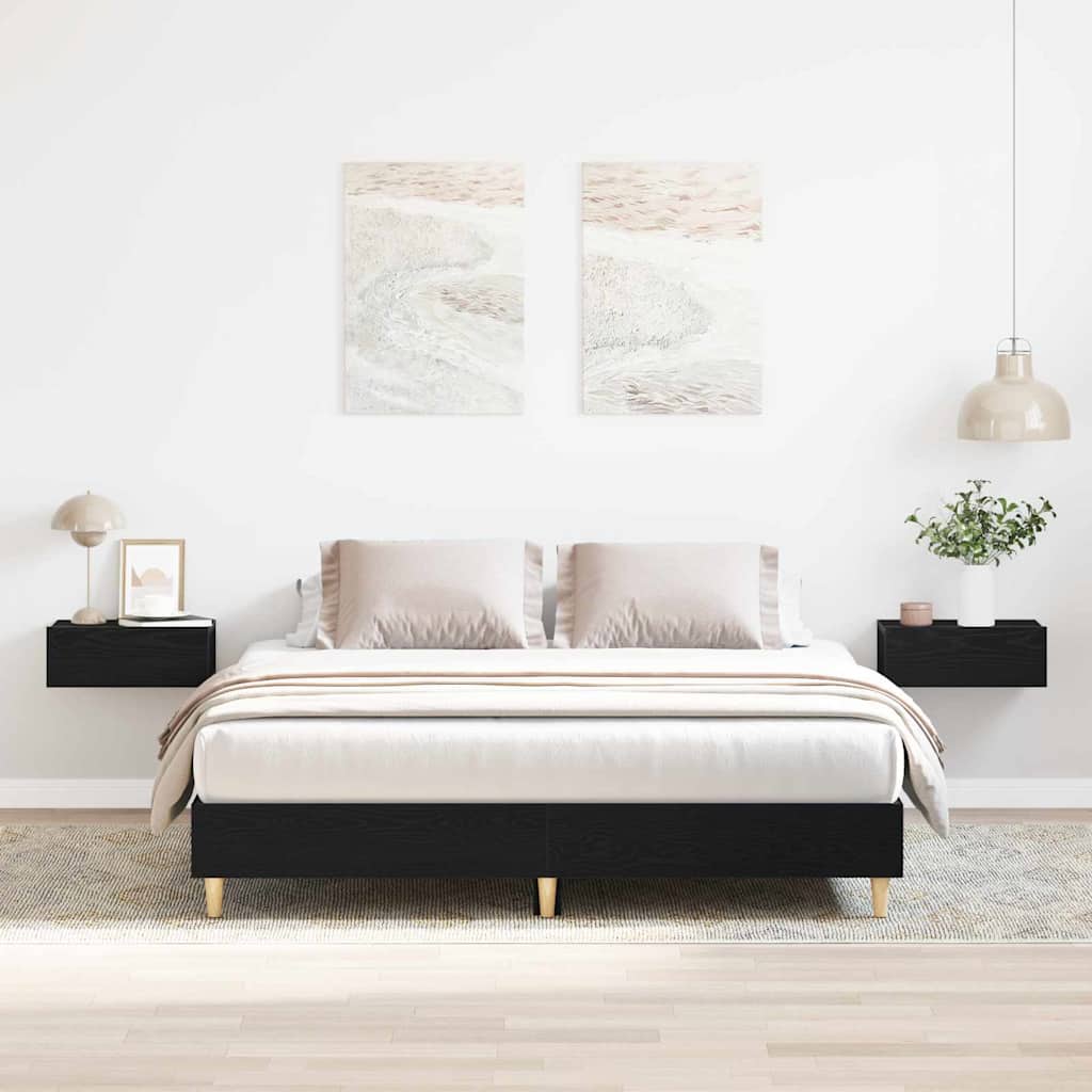Estructura de cama 137 x 190 cm Madera de ingeniería