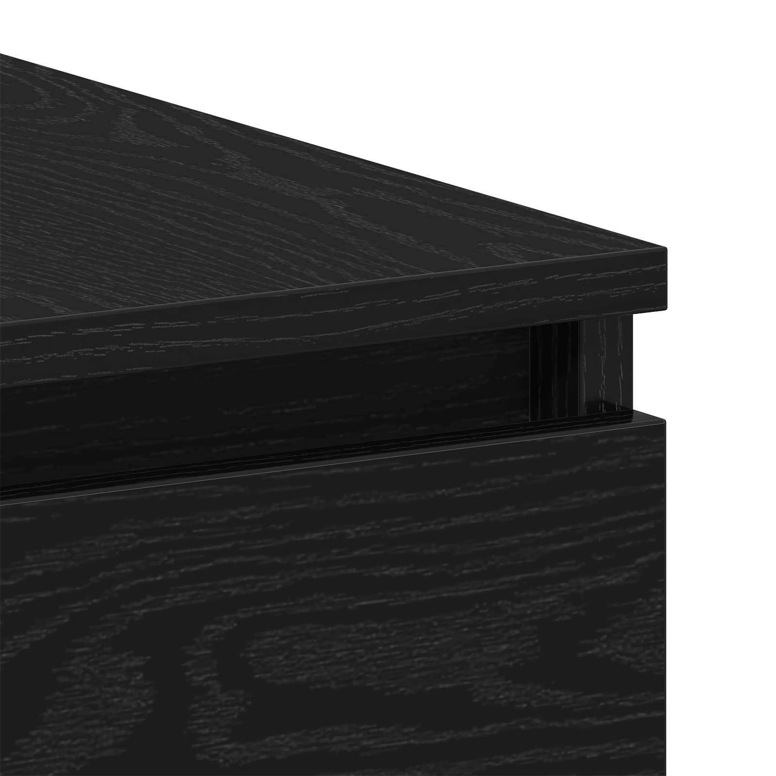 Escritorio Roble Negro 140 x 50 x 76 cm Madera de ingeniería