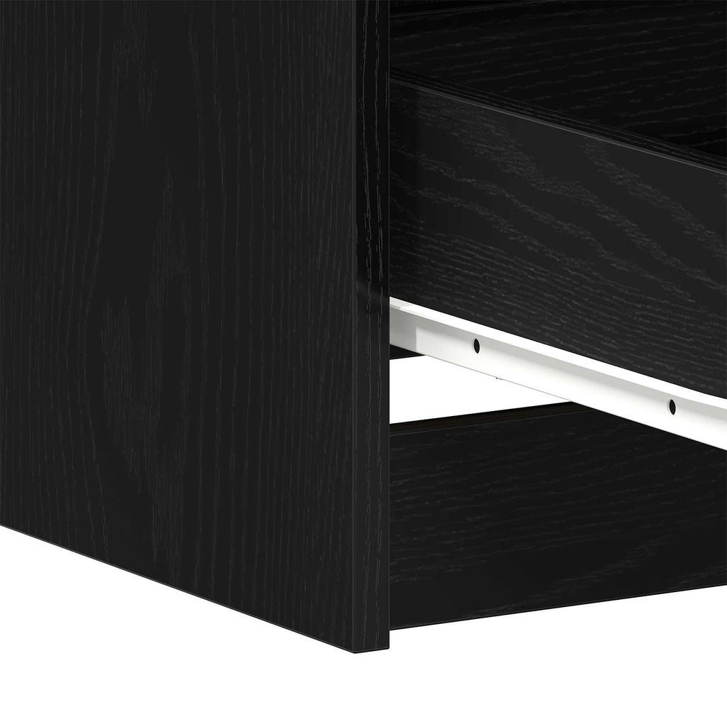 Escritorio Roble Negro 140 x 50 x 76 cm Madera de ingeniería