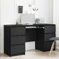 Escritorio Roble Negro 140 x 50 x 76 cm Madera de ingeniería