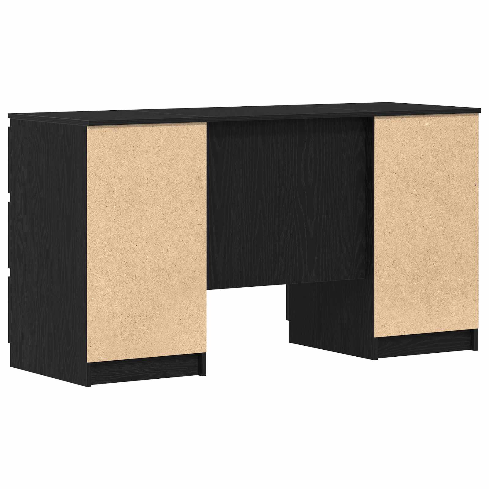 Escritorio Roble Negro 140 x 50 x 76 cm Madera de ingeniería