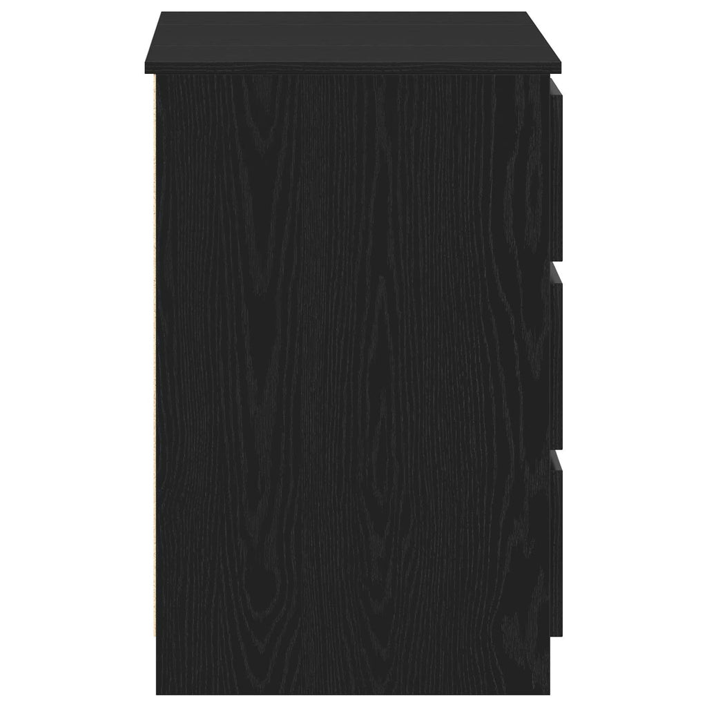 Escritorio Roble Negro 140 x 50 x 76 cm Madera de ingeniería