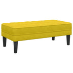 Banco con cojín Amarillo 113 x 57 x 39 cm Terciopelo
