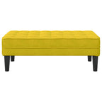 Banco con cojín Amarillo 113 x 57 x 39 cm Terciopelo