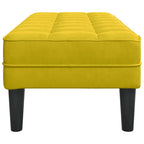 Banco con cojín Amarillo 113 x 57 x 39 cm Terciopelo