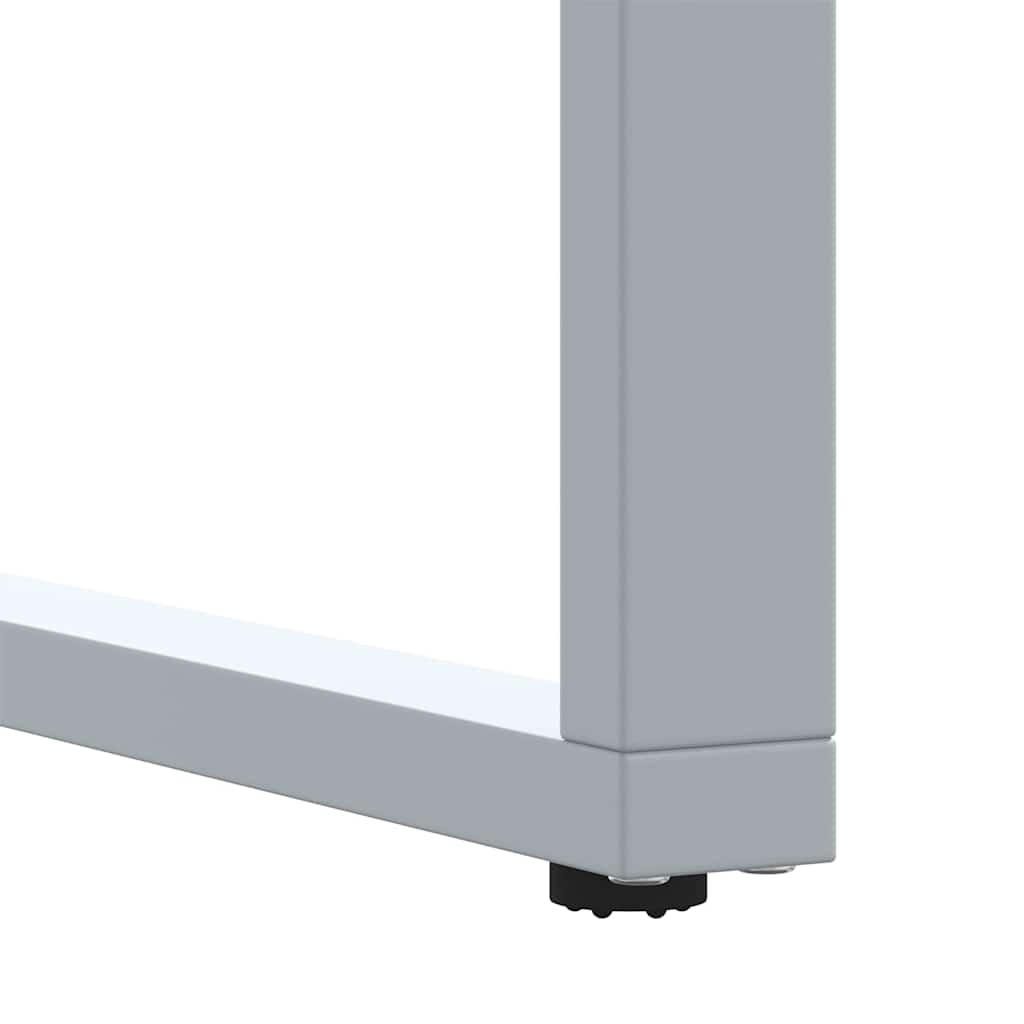Mesa de Jardín Gris 140 x 80 x 75 cm Madera de Acacia Sólida