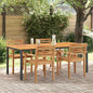 Mesa de exterior Natural y Gris 150 x 90 x 75 cm