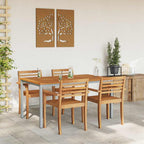 Mesa de exterior Natural y Gris 150 x 90 x 75 cm