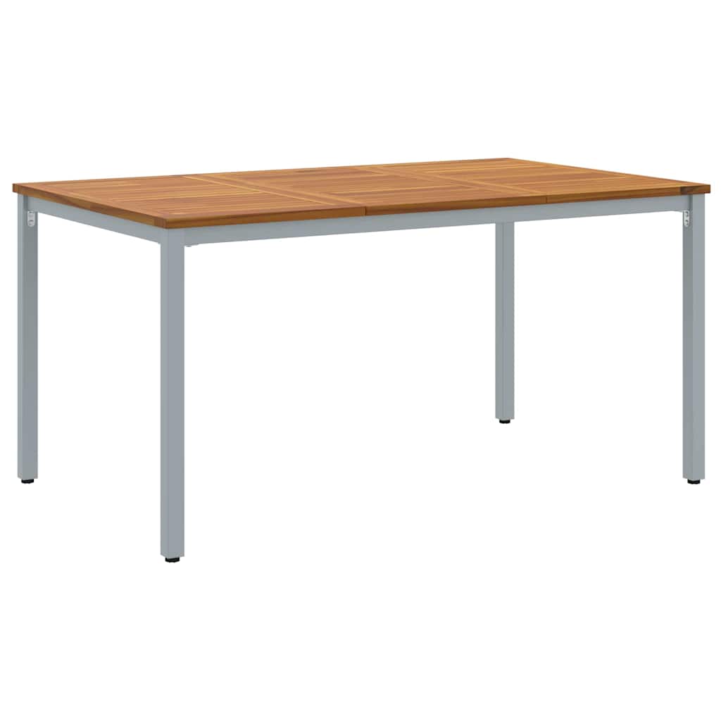 Mesa de exterior Natural y Gris 150 x 90 x 75 cm