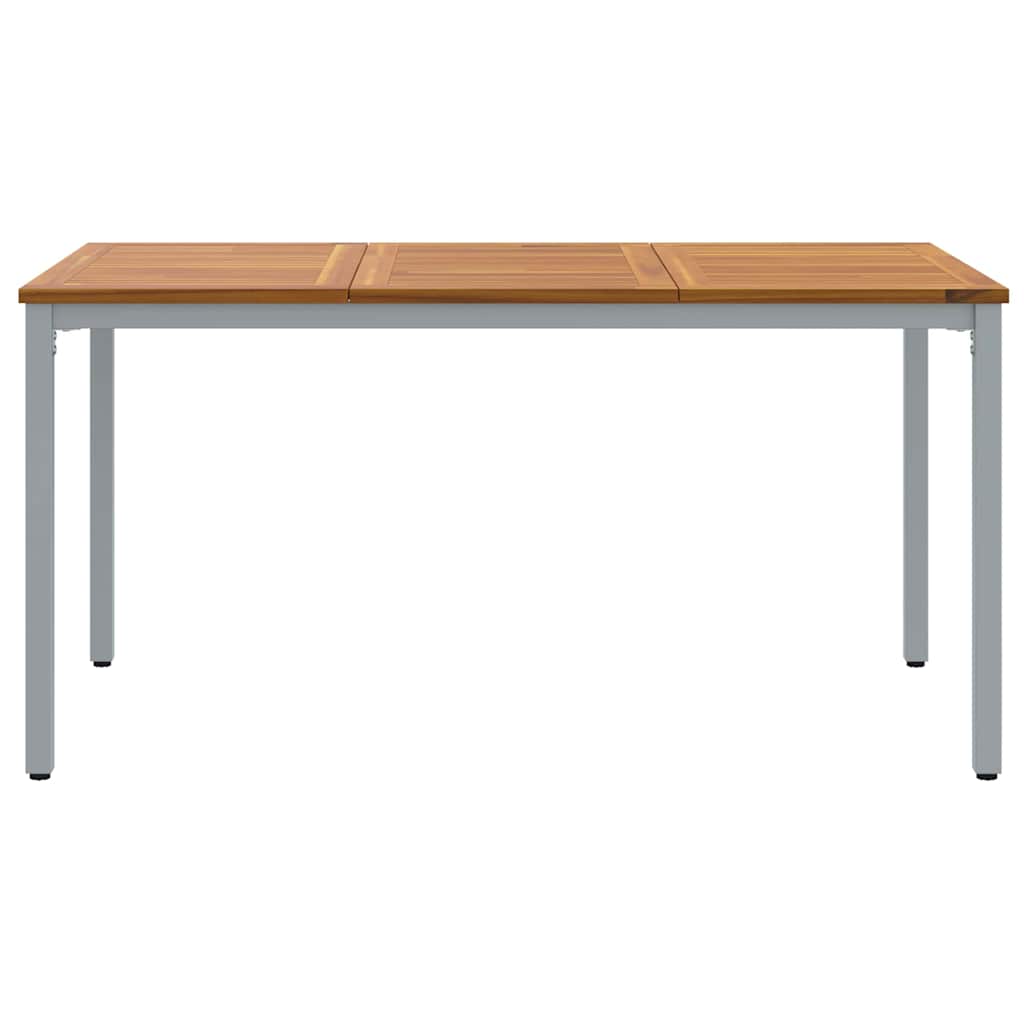 Mesa de exterior Natural y Gris 150 x 90 x 75 cm