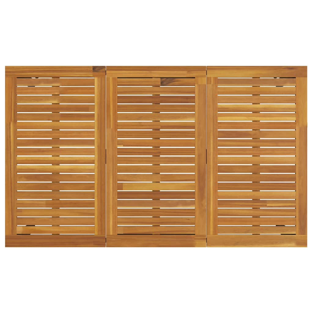 Mesa de exterior Natural y Gris 150 x 90 x 75 cm