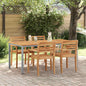 Mesa de exterior Natural y Gris 150 x 90 x 75 cm