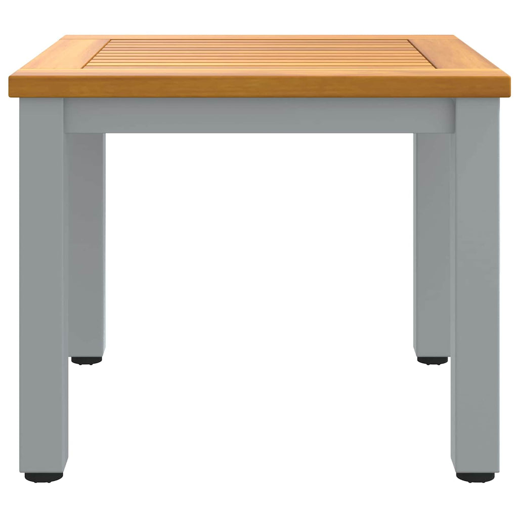 Mesa de exterior Natural y Gris 45 x 45 x 38 cm