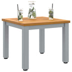 Mesa de exterior Natural y Gris 45 x 45 x 38 cm