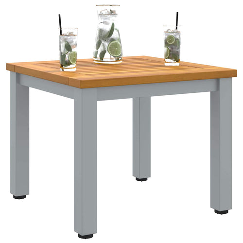 Outdoor table Natural and Grey 45 x 45 x 38 cm