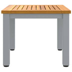 Mesa de exterior Natural y Gris 45 x 45 x 38 cm
