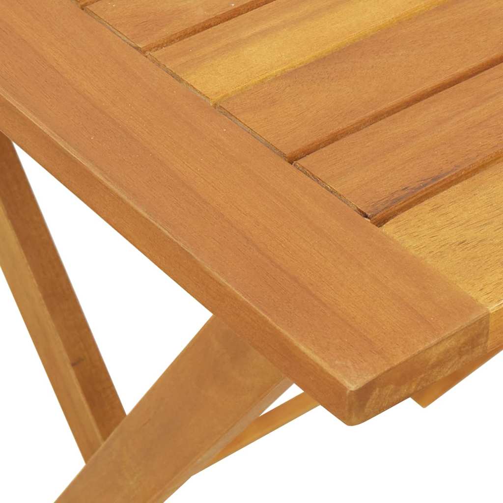 Mesa de Jardín Natural 60 x 60 x 72 cm Madera de Acacia Sólida