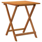Mesa de Jardín Natural 60 x 60 x 72 cm Madera de Acacia Sólida
