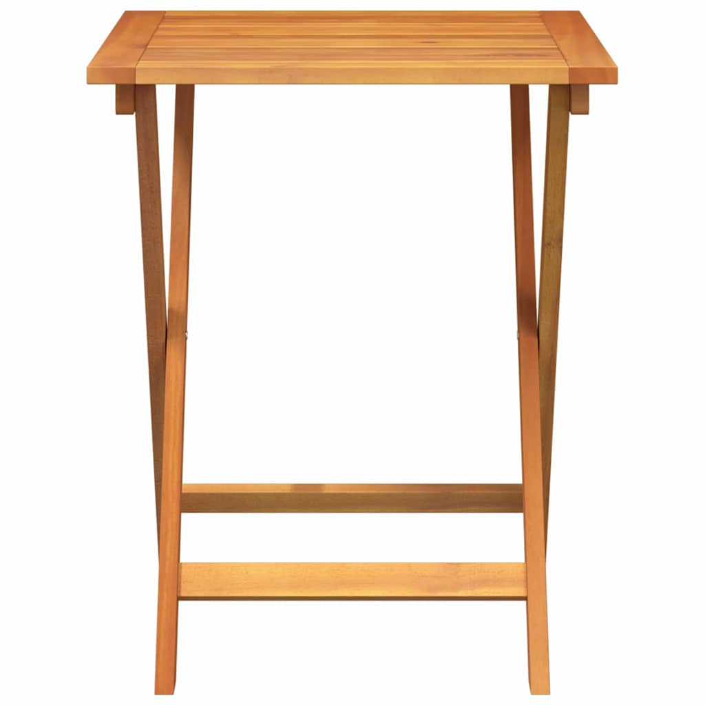 Mesa de Jardín Natural 60 x 60 x 72 cm Madera de Acacia Sólida