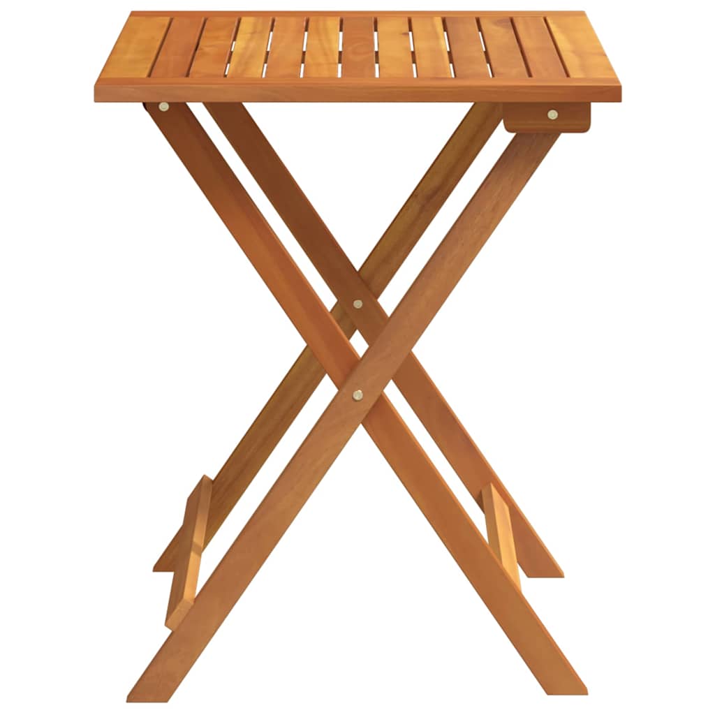 Mesa de Jardín Natural 60 x 60 x 72 cm Madera de Acacia Sólida