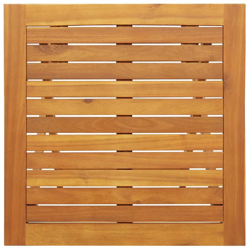 Mesa de Jardín Natural 60 x 60 x 72 cm Madera de Acacia Sólida