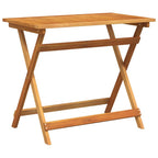 Mesa de Jardín Marrón 90 x 55 x 75 cm Madera de Acacia Sólida